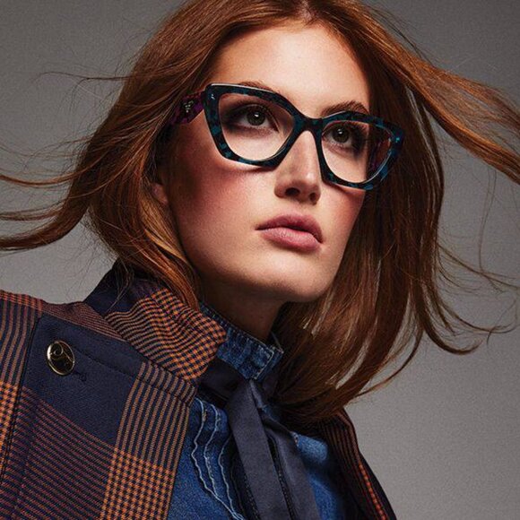 Prada PR09YV VAU1O1 Cat Eye Eyeglasses - Honey Havana 54mm - Picture 3 of 10